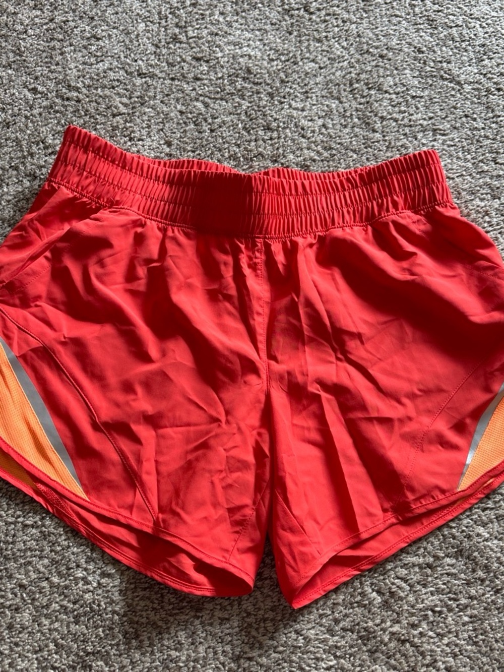 Orange Women's Athletic Running Shorts